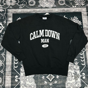 침착맨 캄다운맨 맨투맨 블랙 사이즈 1