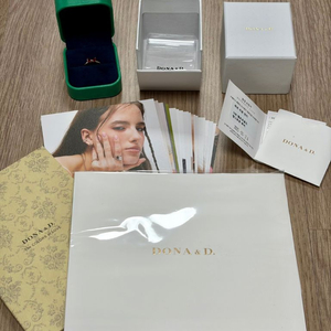 도나앤디 루비 하트 리본 반지