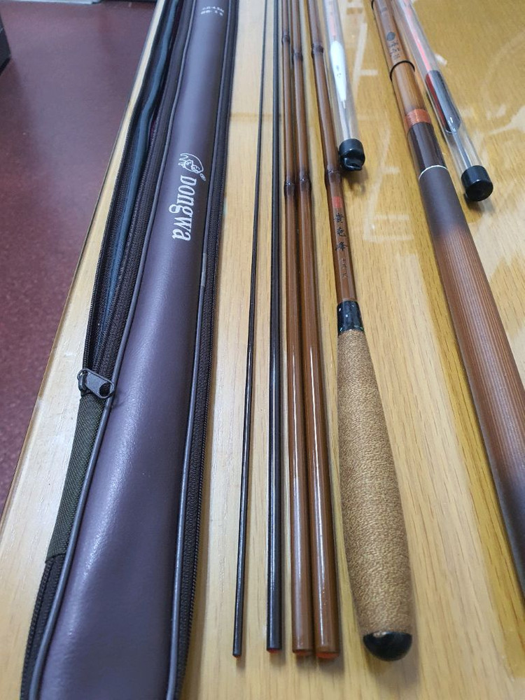 동와 귀룡봉 꽂기식 16척 중층 내림대 / 원다 청우25대 민물대 이미지