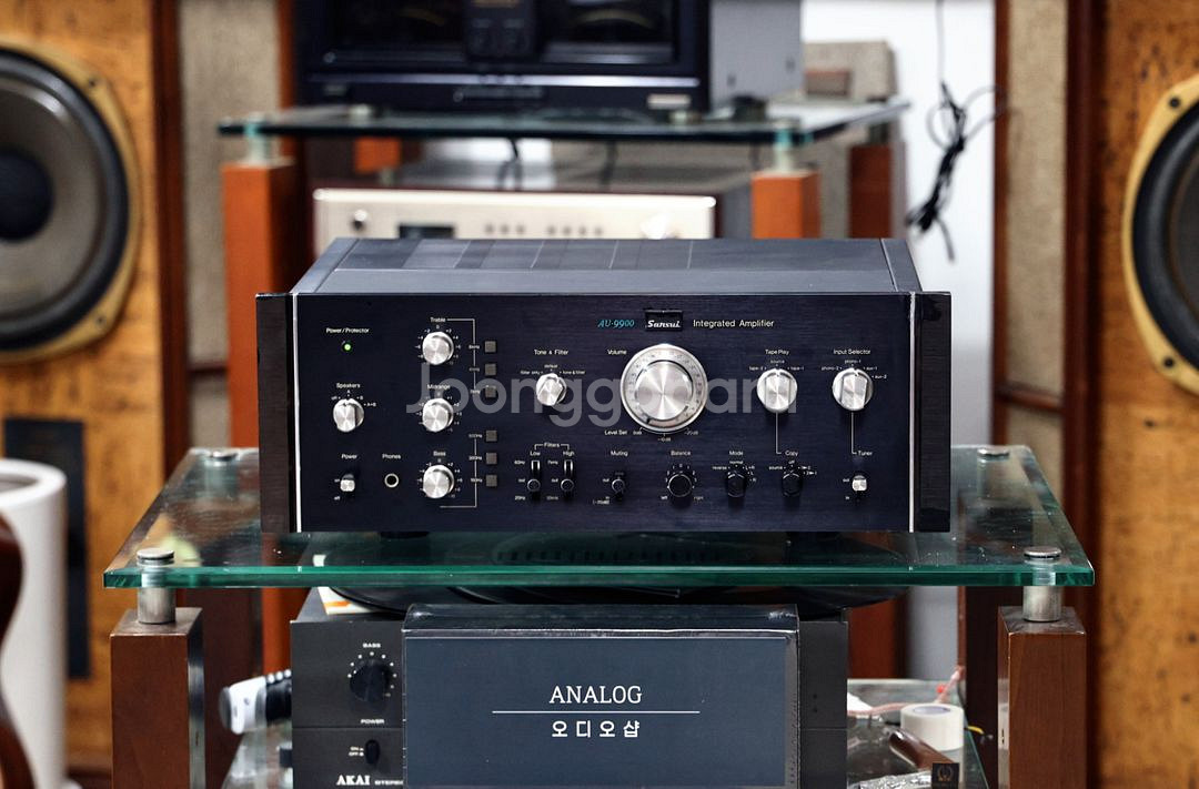 산수이 명기 AU-9900 인티앰프ㅡ고급스런음색ㅡ--0