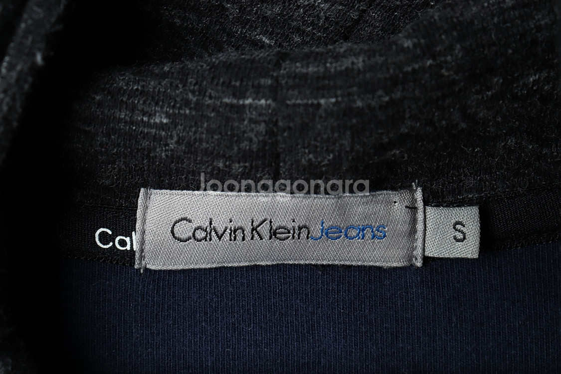 W(S) 캘빈클라인 드레스 원피스 반폴라 차콜--4