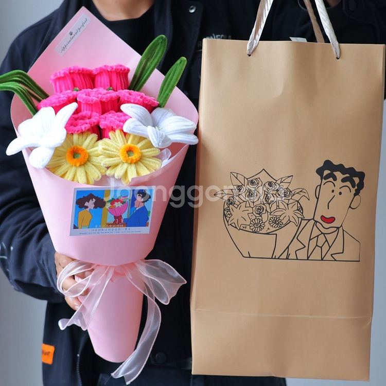 캐릭터 꽃다발 인형 선물세트--2