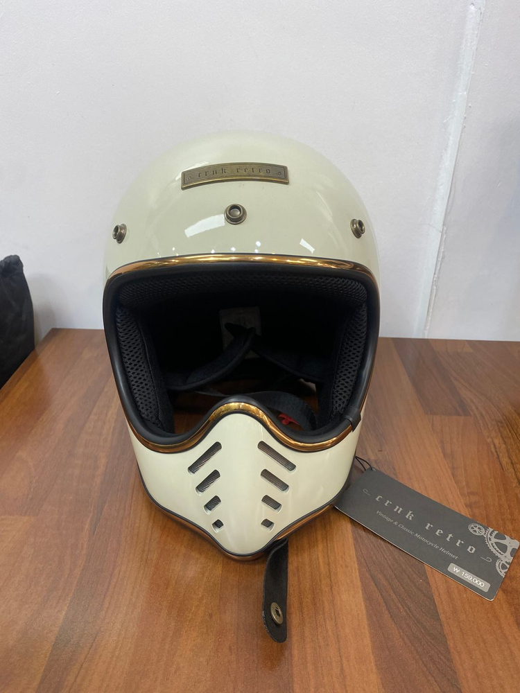 크랭크레트로2 헬멧 (바닐라화이트 / L) 이미지