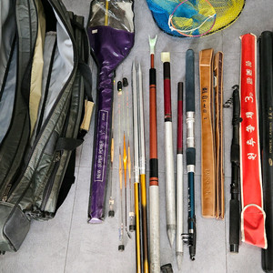 낚시용품 원다 낚시대 청풍 반도 등 일괄