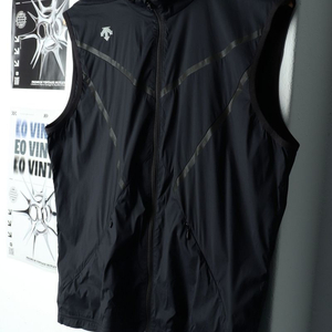 (L) 데상트 집업 바람막이 점퍼자켓 조끼 기능성