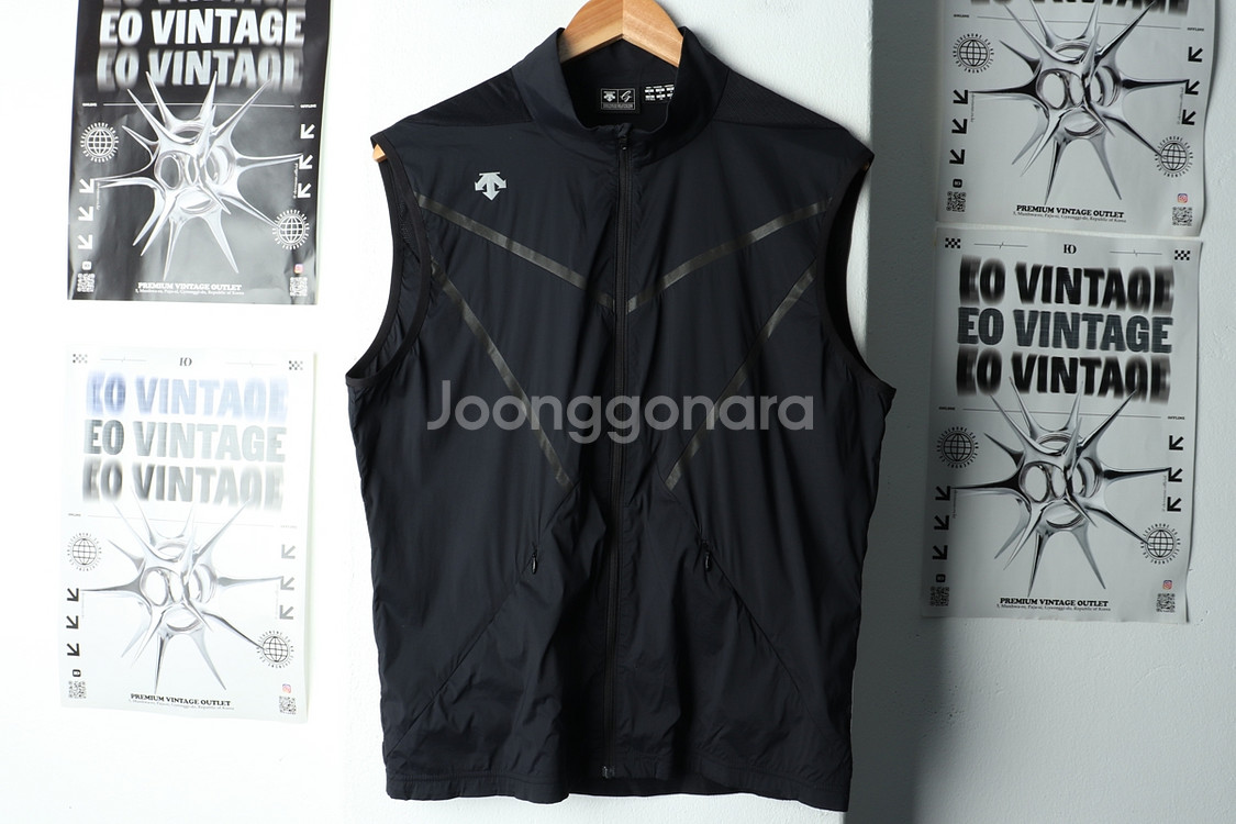 (L) 데상트 집업 바람막이 점퍼자켓 조끼 기능성--1