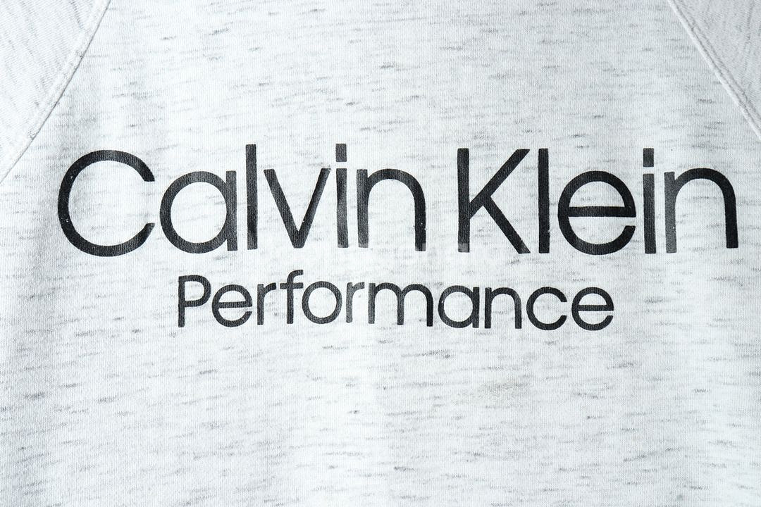 W(L) 캘빈클라인 후드티셔츠 멜란지그레이 빅로고--4