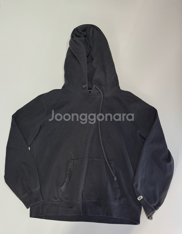 아베크롬비 미니멀 무지 빈티지 그레이 후드티 오버핏--0