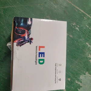 LED 헤드라이트. 오토바이