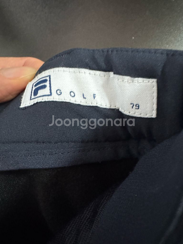 여성 22년도 휠라 Fila 골프 네이비 기능성 스윙팬츠--4