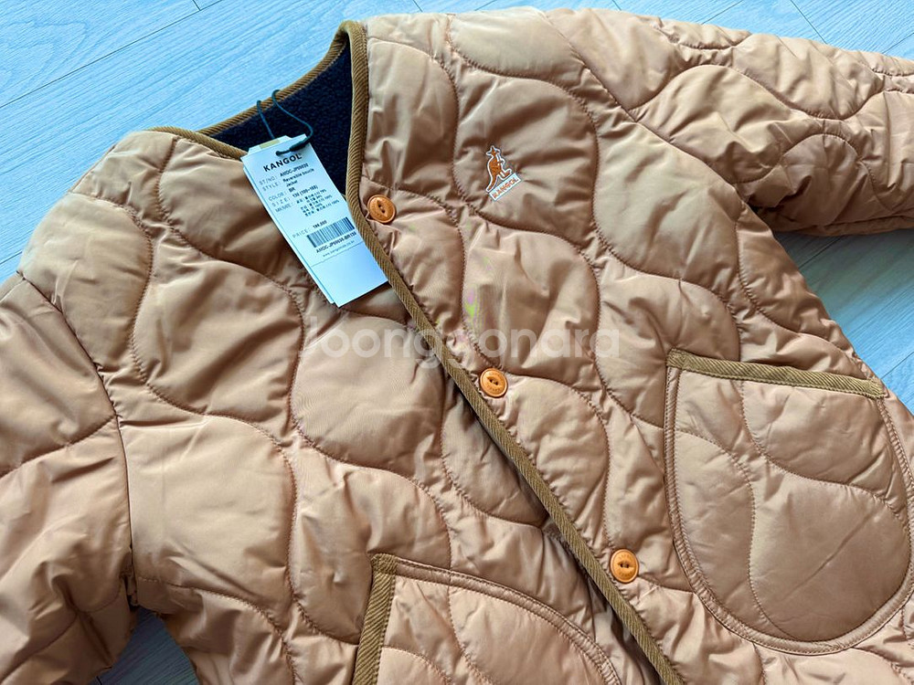 캉골 130 양면 패딩 새상품--4