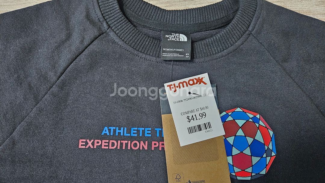 노스페이스 여성 맨투맨 XS--1