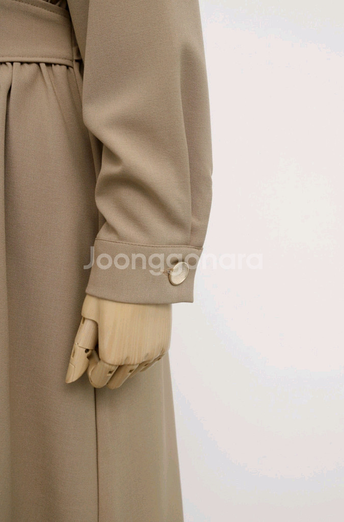 [새상품]헤링본 클래식벨트 롱하객 원피스--5