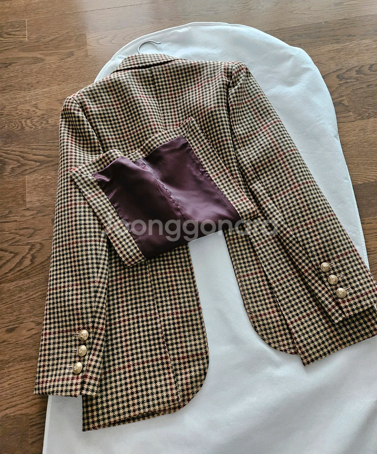 쎄모먼Cemoment Jaena Check Jacket--7