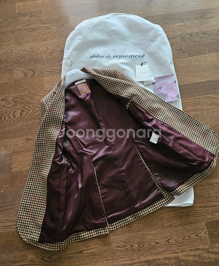 쎄모먼Cemoment Jaena Check Jacket--5