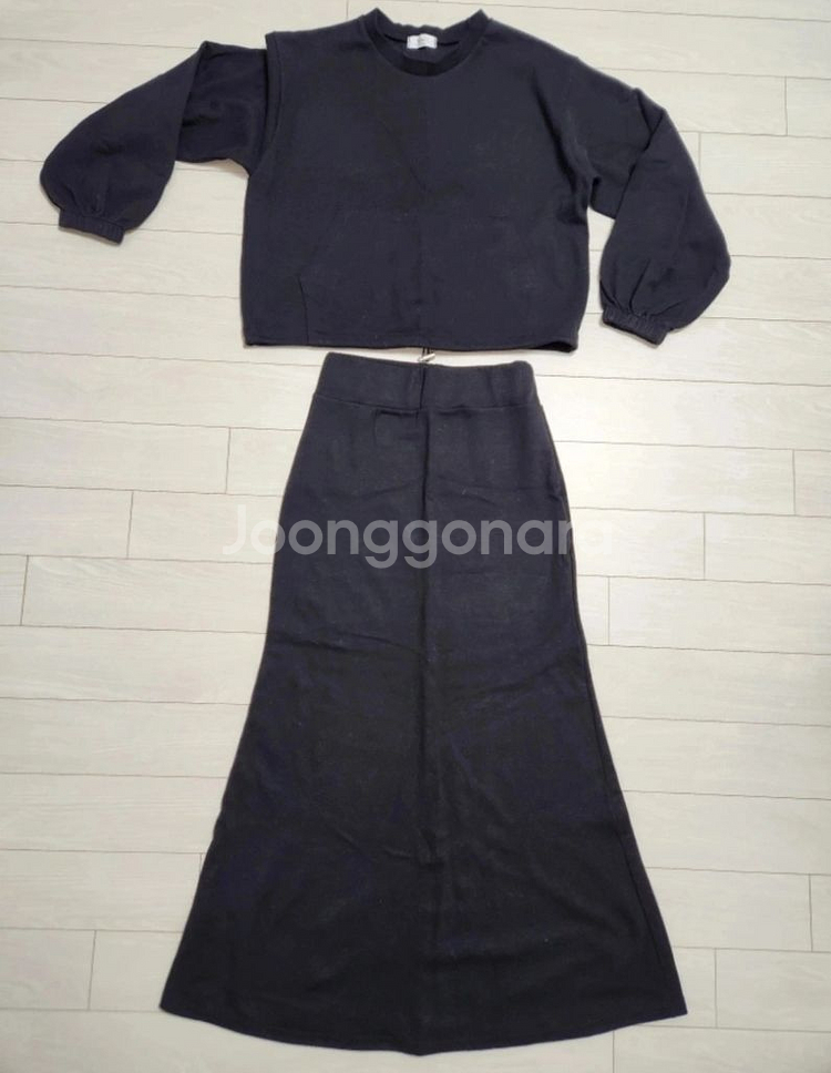 여성 투피스세트 블랙--0