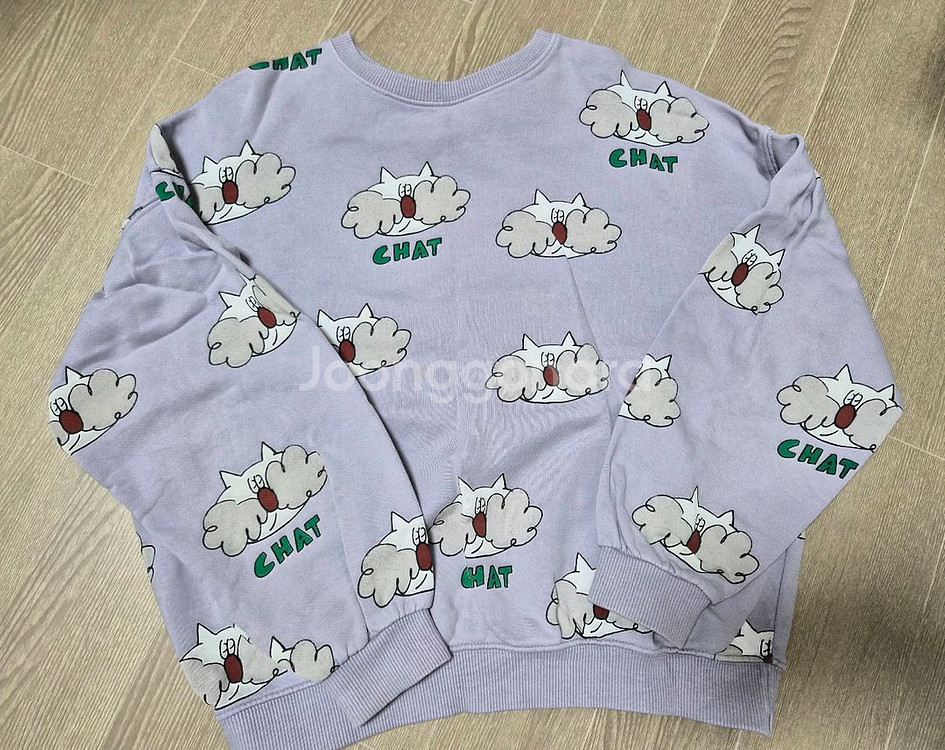 리미떼두두 고양이 맨투맨 XL--0