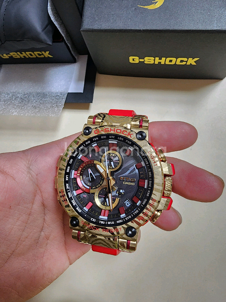 지샥 MTG-B1000CX-4ADR 카본 콤비 다이버 시계--1