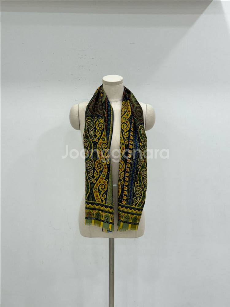 에트로 울 실크 머플러--2