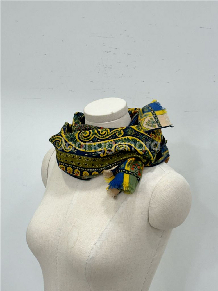 에트로 울 실크 머플러--4