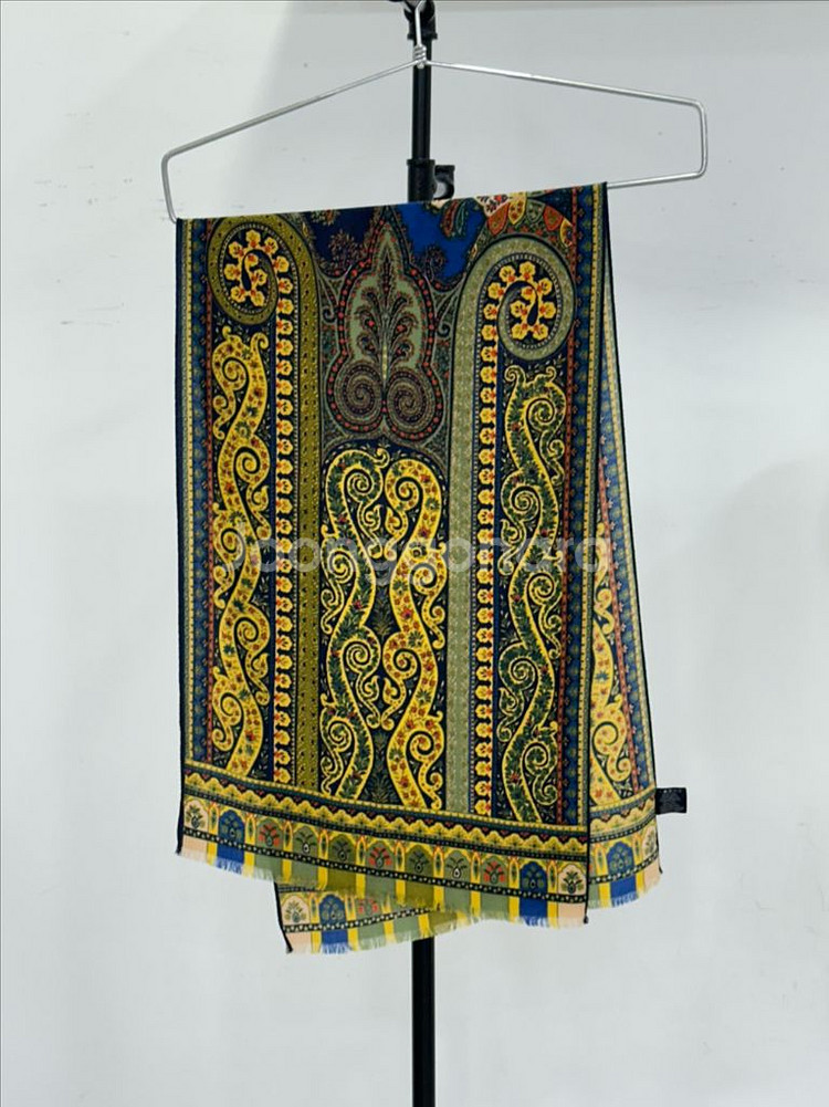 에트로 울 실크 머플러--1