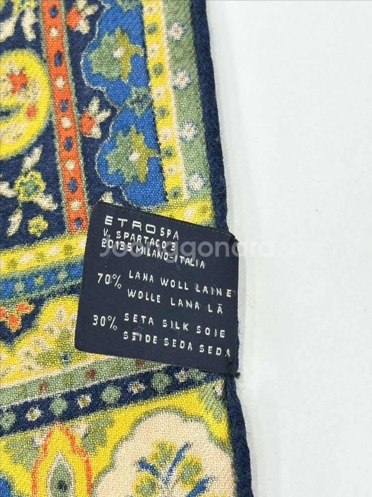 에트로 울 실크 머플러--5