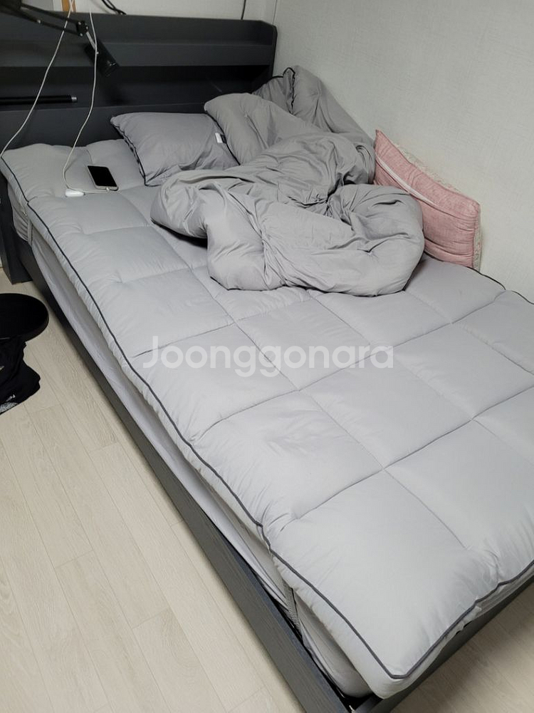 [매트리스증정]LED 호텔 침대 조명 헤드 슈퍼싱글 퀸--3