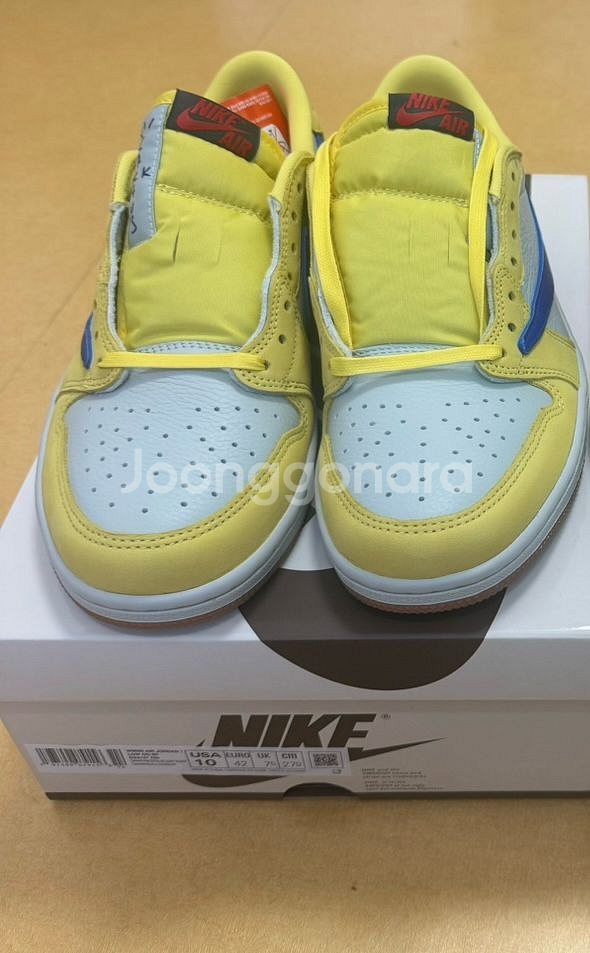 W) 조던 1 x 트래비스 스캇 레트로 로우 카나리--0