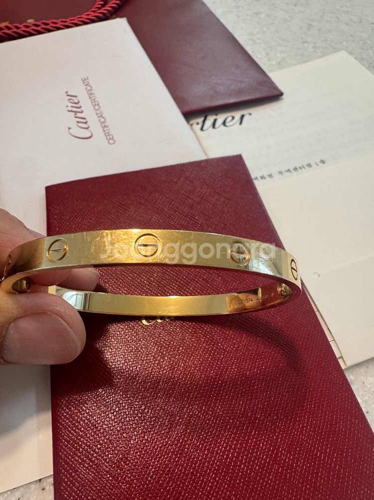 까르띠에 러브팔찌 19호 백화점풀셋--2