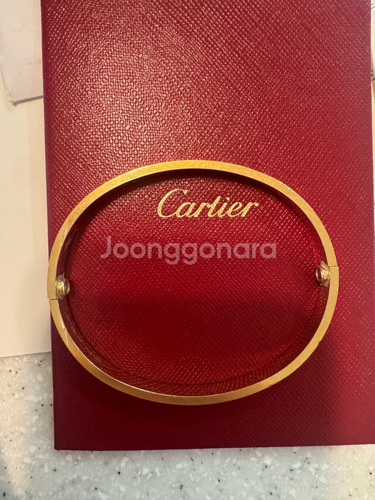 까르띠에 러브팔찌 19호 백화점풀셋--7