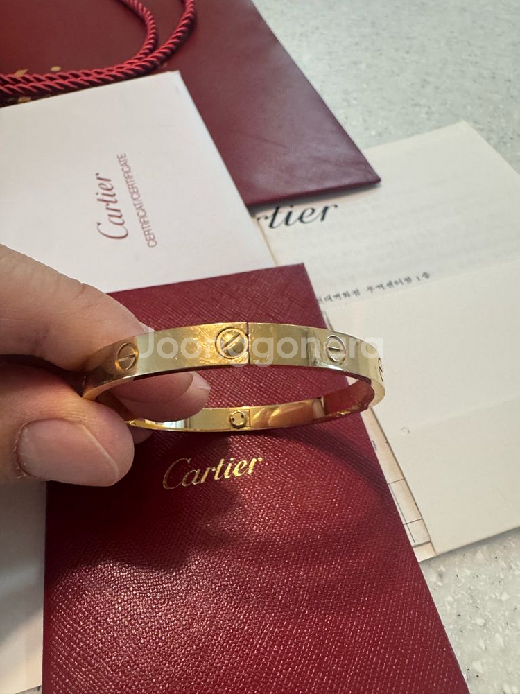 까르띠에 러브팔찌 19호 백화점풀셋--3