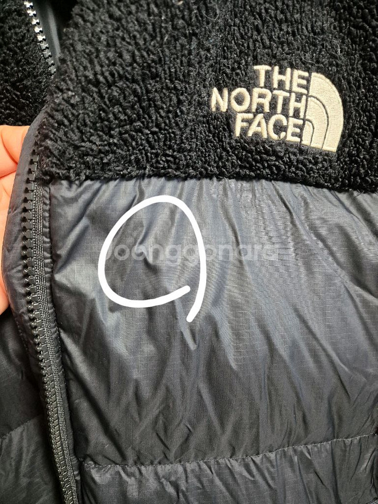 노스페이스 눕시 플리스 티볼패딩(XL)--6