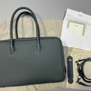 요나백 박스백 미듐 모스그레이 한가인백