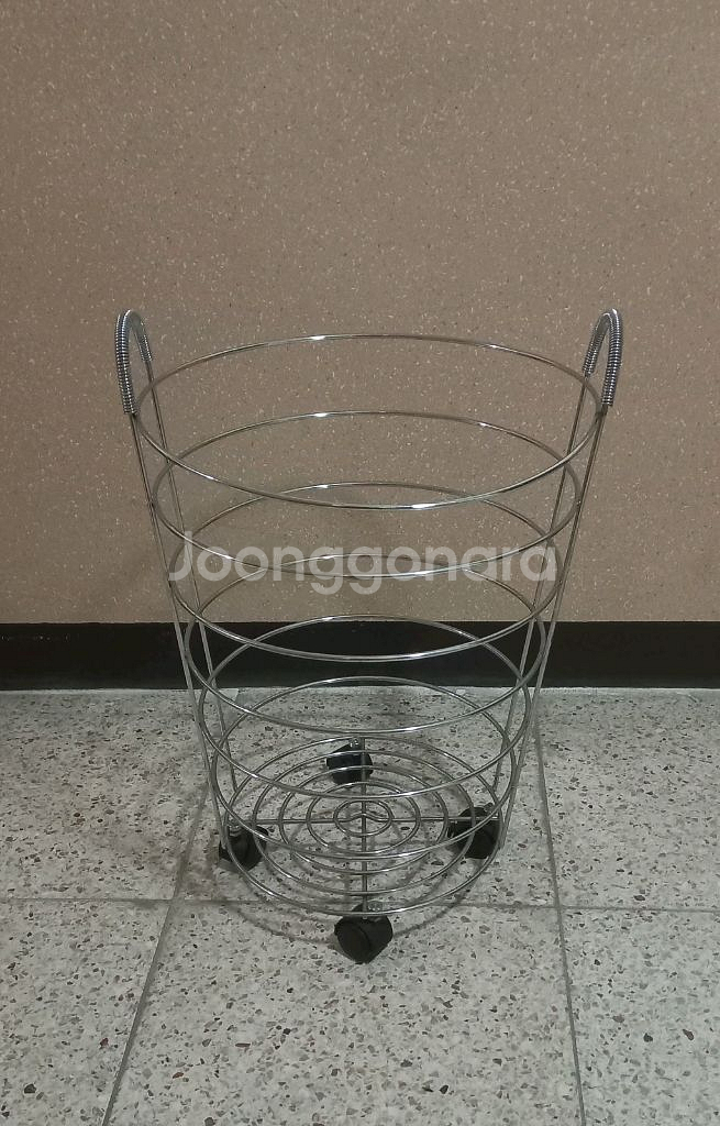 바퀴달린 철재바구니--0