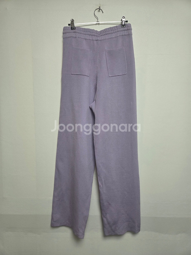 산드로 니트 스트레이트 레그 팬츠 연퍼플(S)--1