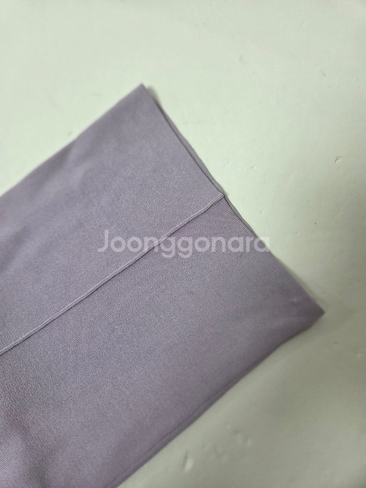 산드로 니트 스트레이트 레그 팬츠 연퍼플(S)--2