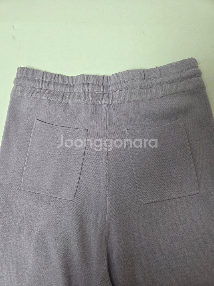 산드로 니트 스트레이트 레그 팬츠 연퍼플(S)--8