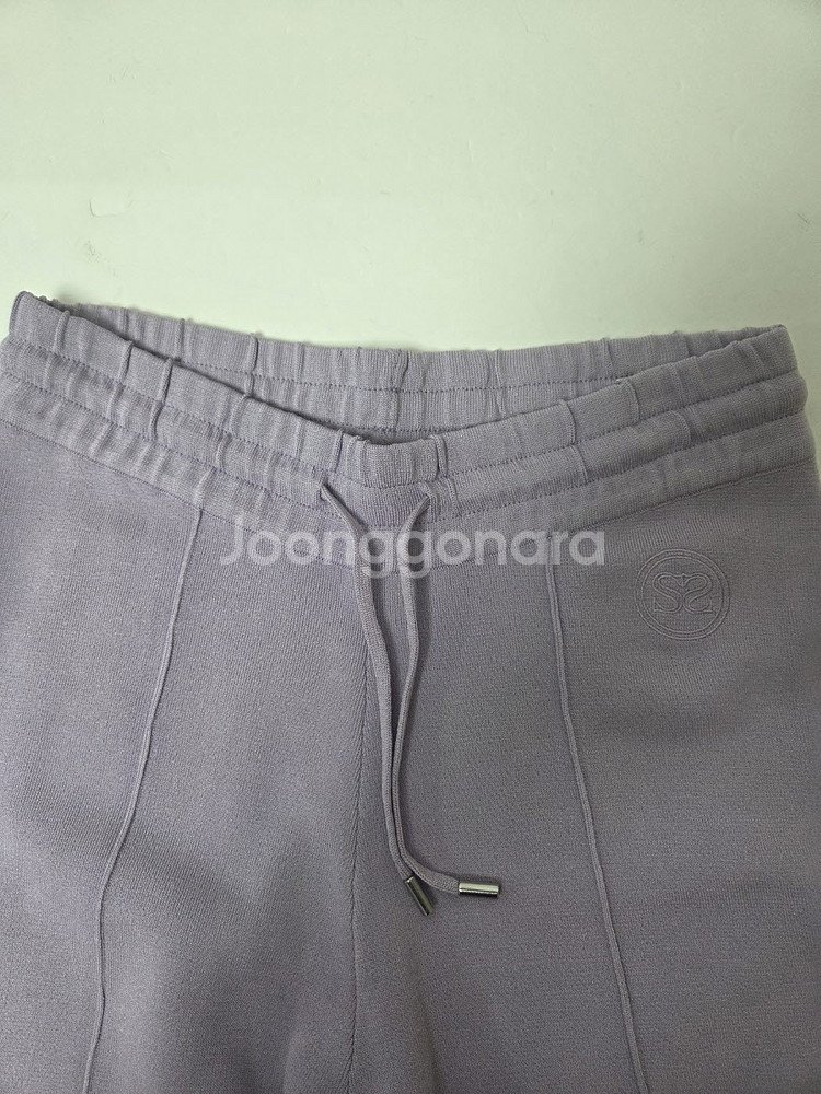 산드로 니트 스트레이트 레그 팬츠 연퍼플(S)--4