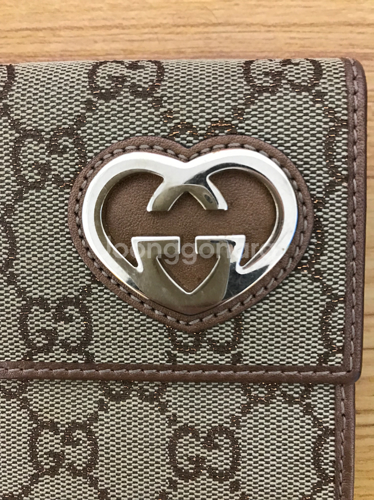 구찌 하트 지갑--8