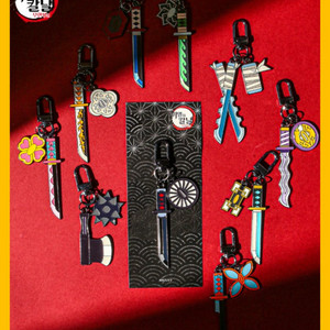 3차 홍대 귀멸의 칼날 일륜도 키링 교환권 10개 일괄