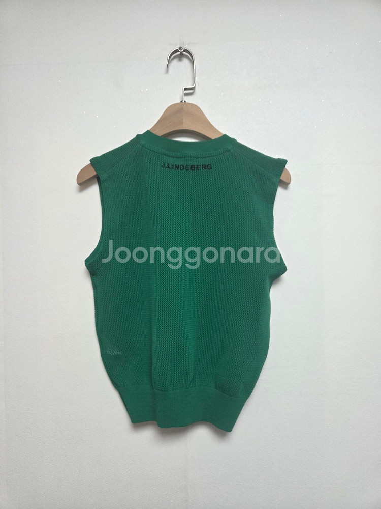 제이린드버그 여성 시빌라 메쉬 스웨터 베스트 그린(XS)--1