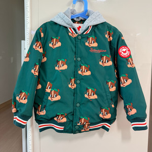 [베베드피노] 올오버베티후드패딩재킷 130사이즈