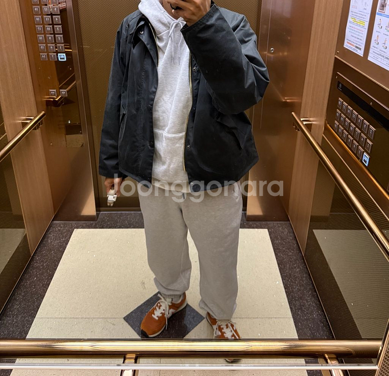 바버 트랜스포트 왁스자켓 세이지 38--0