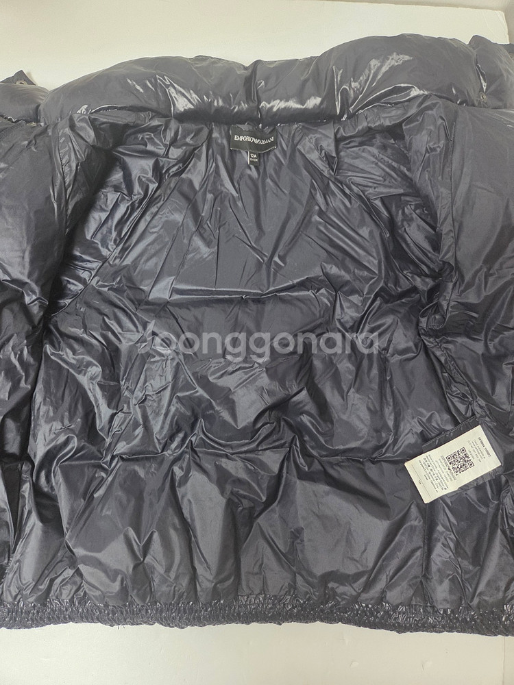 엠포리오 아르마니 키즈 샤이니 다운 패딩 네이비(12A)--7