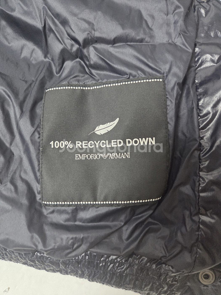 엠포리오 아르마니 키즈 샤이니 다운 패딩 네이비(12A)--9