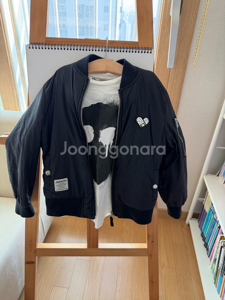 누누누 정품 블루종 자켓+누누누 반팔 택포 4~7세--0