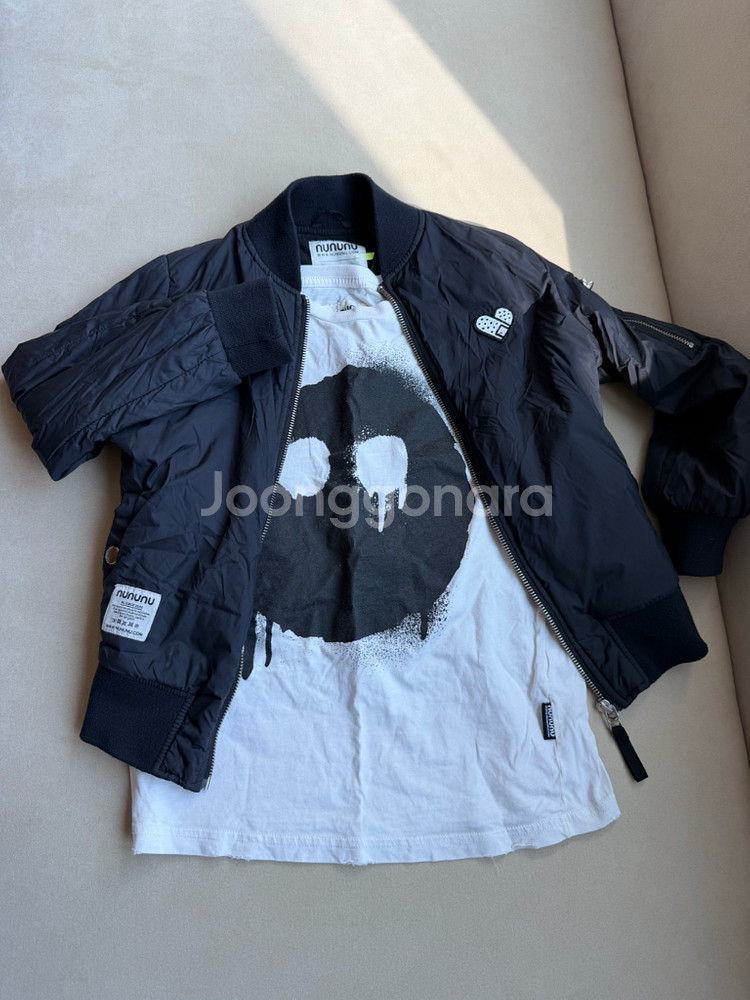 누누누 정품 블루종 자켓+누누누 반팔 택포 4~7세--1