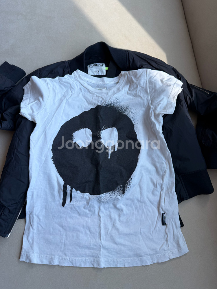 누누누 정품 블루종 자켓+누누누 반팔 택포 4~7세--2