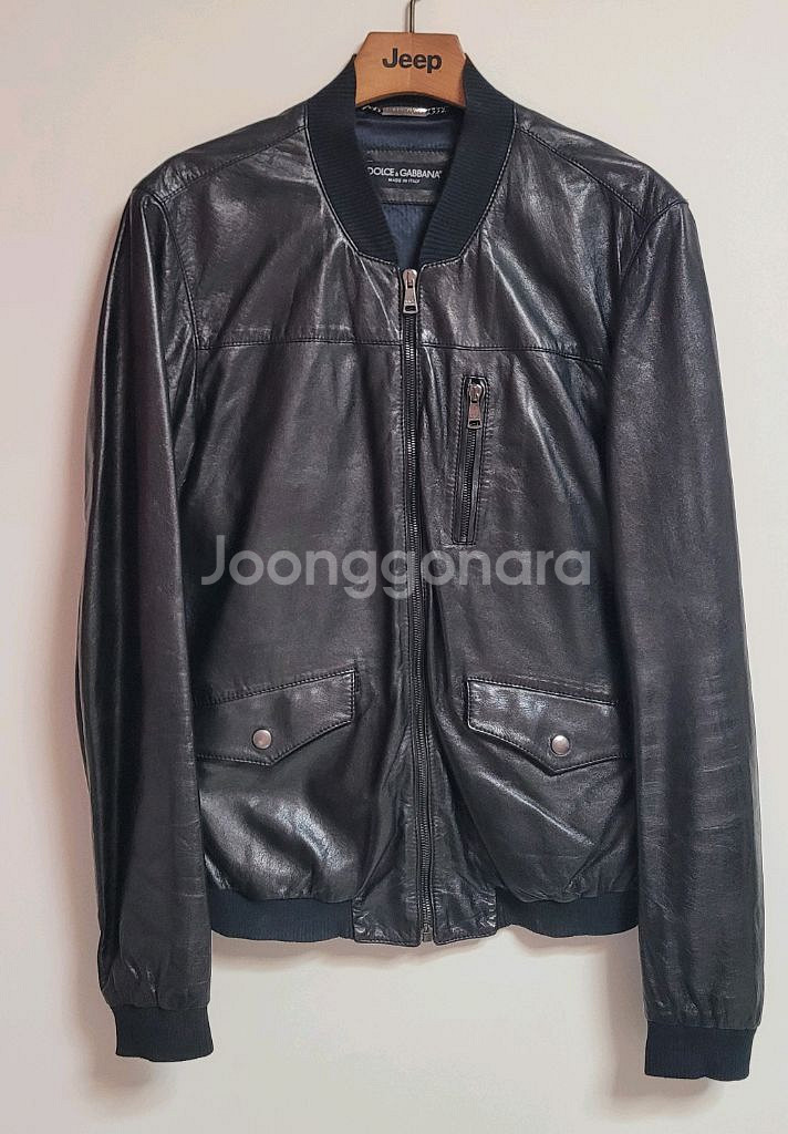 돌체앤가바나 양피 가죽 자켓--0