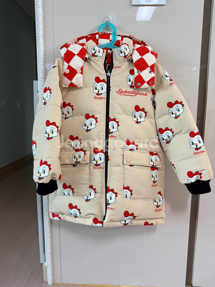 베베드피노 올오버레꼴리버서블다운 점퍼 130사이즈--0